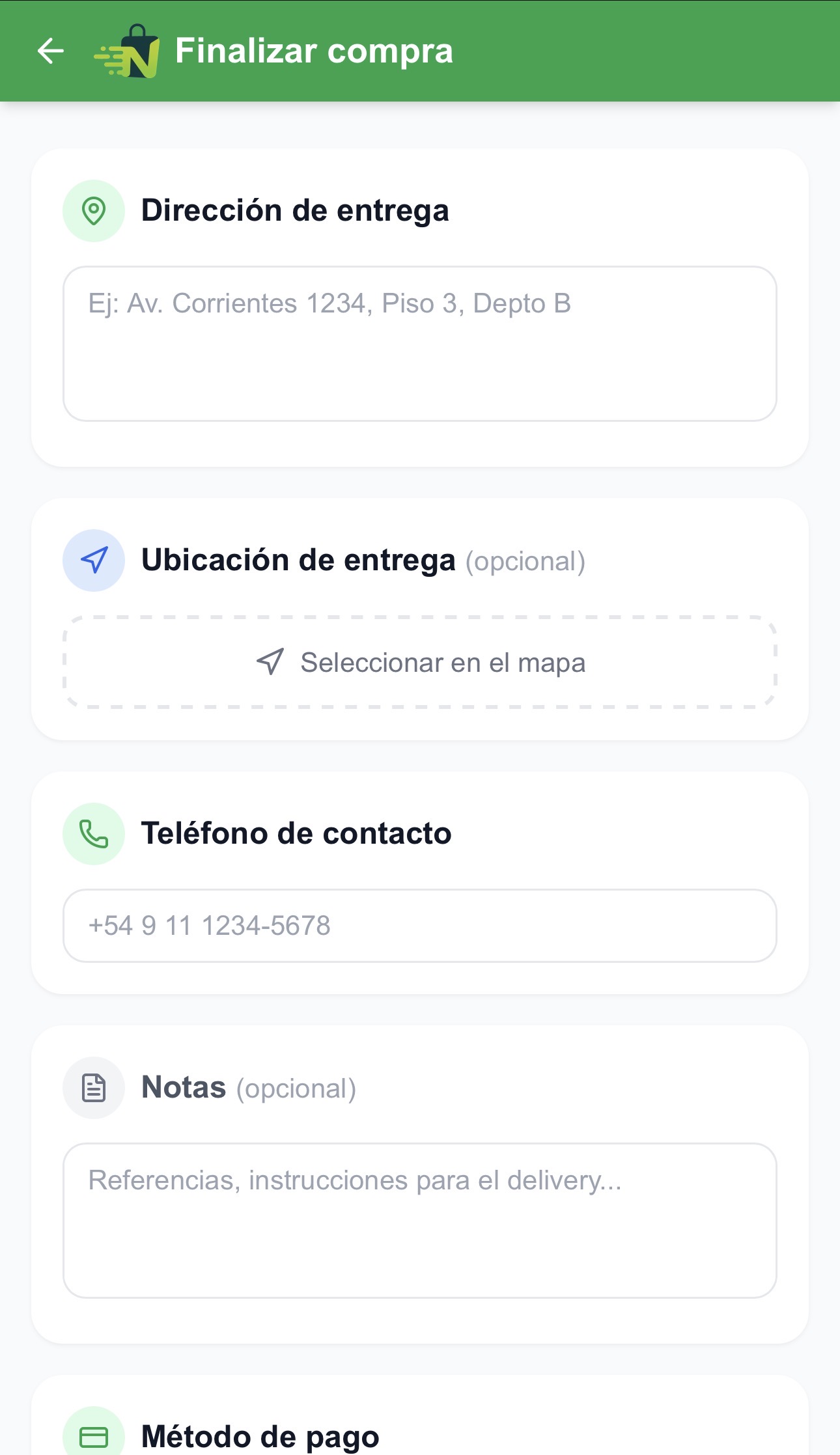 Nexo — Panel de administración